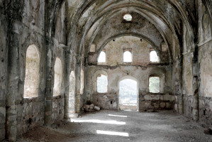 Die Ruine der griechisch orthodoxe Kirche in Kayaköy